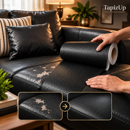 TapizUp – Rollo Renovador Autoadhesivo de Acabado Cuero